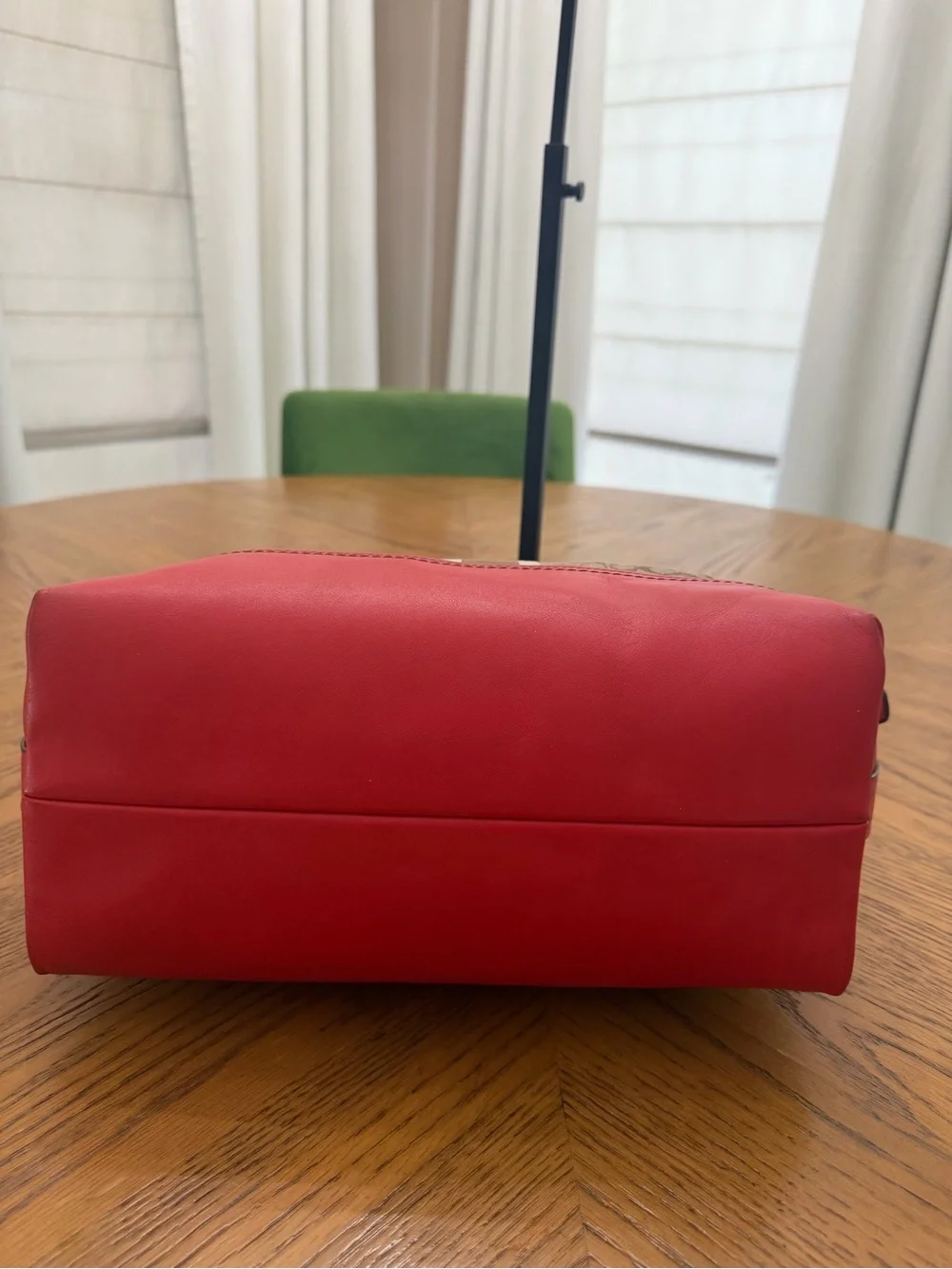 Coach Legacy Signature Canvas Satchel with Red Trim and Tassels